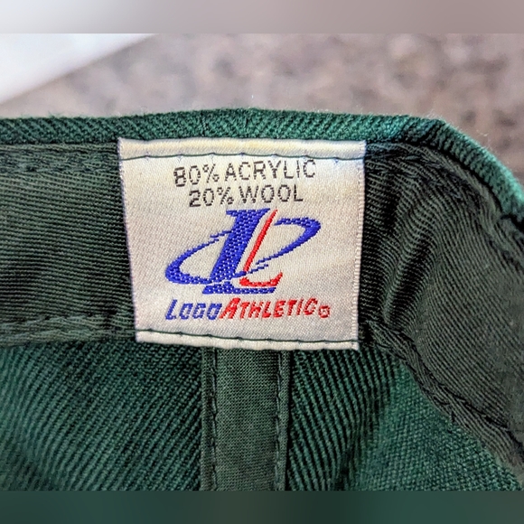 New York Jets VINTAGE Logo Athletic Men's Hat Cap Snap Back Green NFL Football - Picture 7 of 8